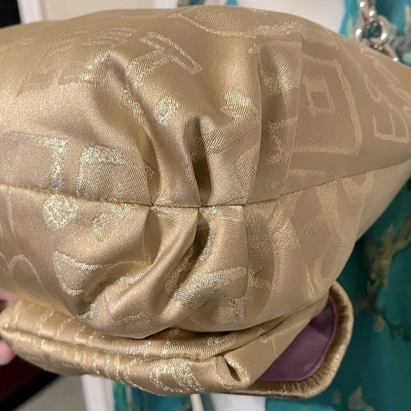 COACH POPPY STORYPATCH POP SWING BAG/ SHOULDER BAG GOLD #15304 - Picture 10 of 16